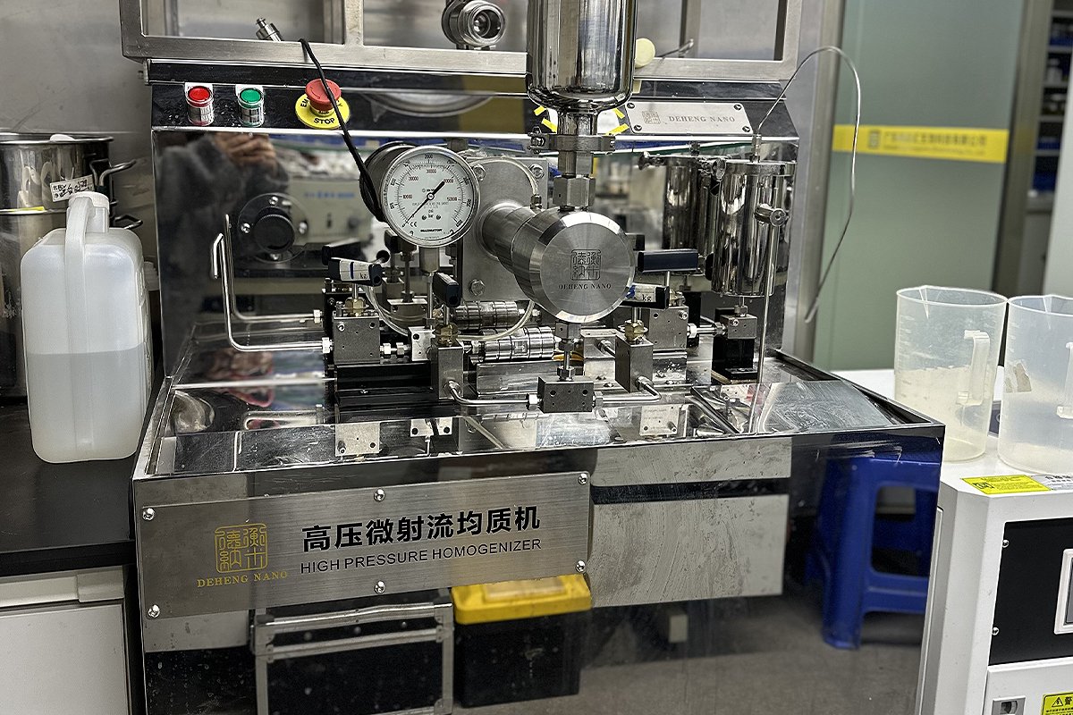 high pressure microfluidizer homogenizer cosmetic nano emulsion formulation equipment