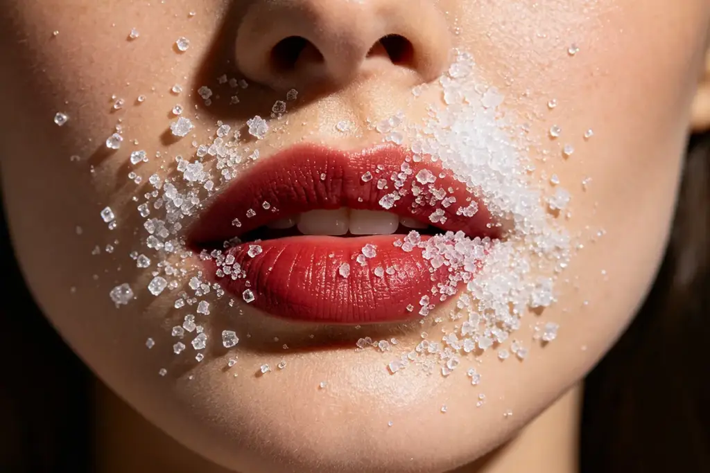 sugar exposure concept illustrating glycation and its impact on skin aging