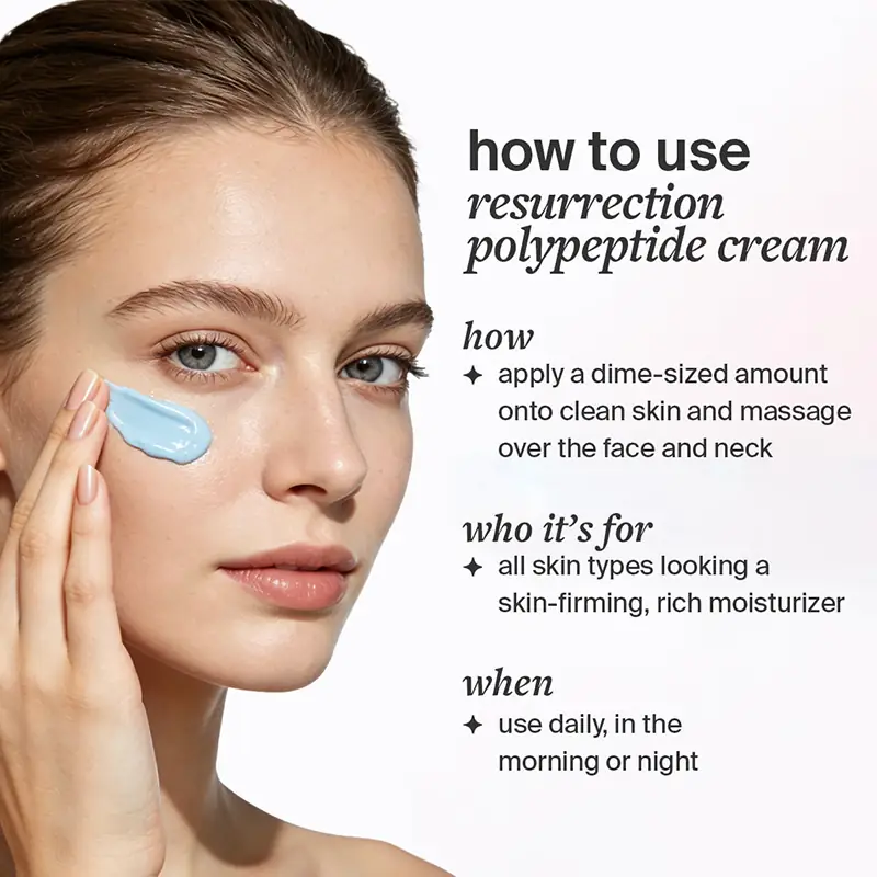 Daily Use Polypeptide Barrier Repair Cream Daily use guide for private label polypeptide barrier repair cream suitable for morning or night skincare routines