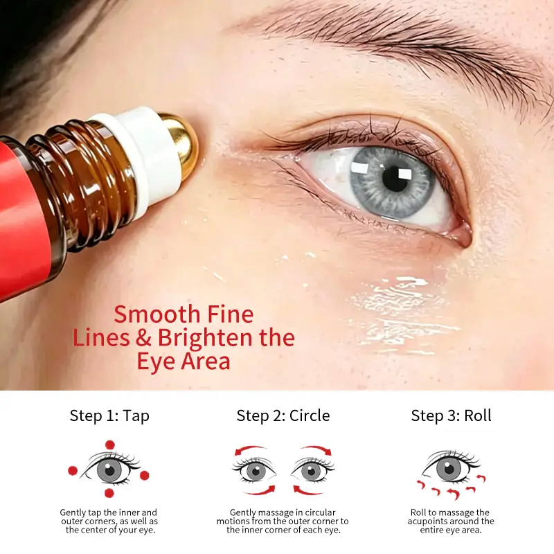 How to Use Eye Roller Oil Application guide for using the eye roller oil with massage head