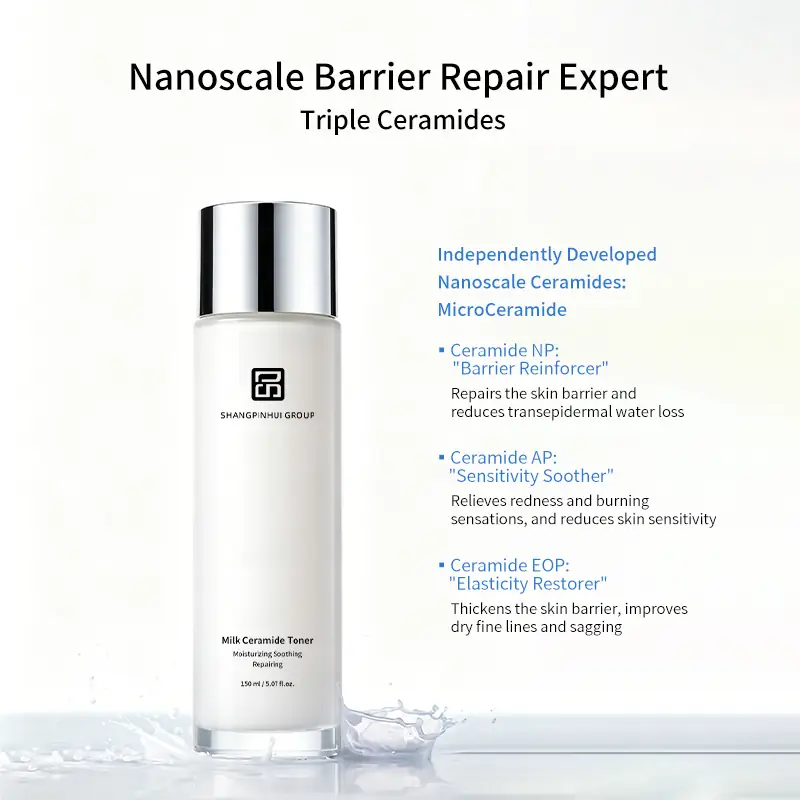 Triple Ceramides Barrier Repair Toner Triple ceramides NP AP and EOP for private label ceramide toner supporting barrier repair soothing and elasticity care