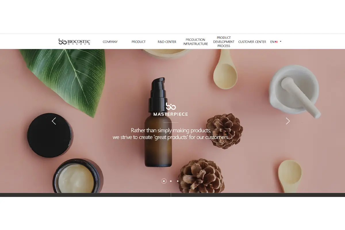 BIOCOSTEC Korean private label skincare manufacturer for cleansing balm serum mask and specialty texture development