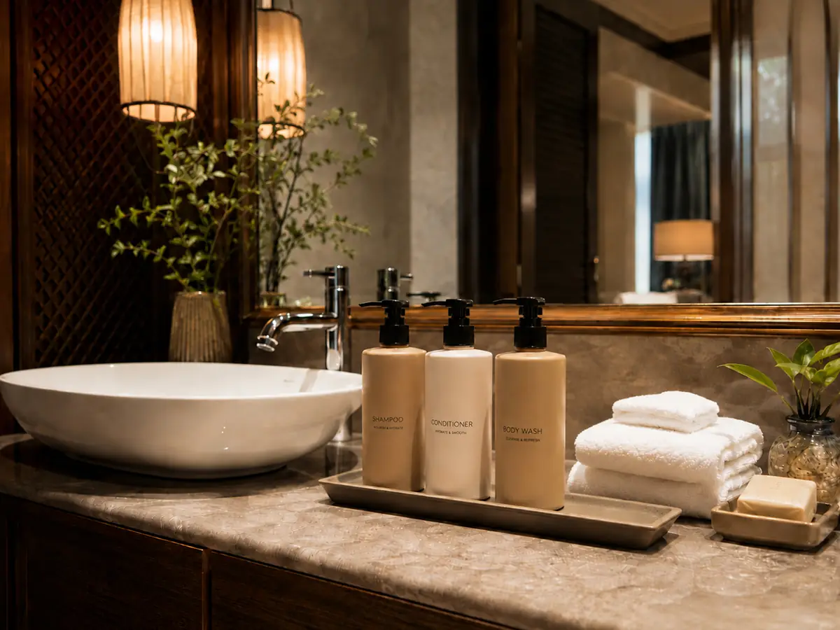 Private label hotel and hospitality hair care amenities