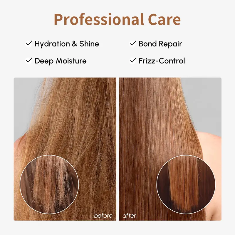 Professional care strengthening conditioner for hydration shine protein repair frizz control and smooth detangling