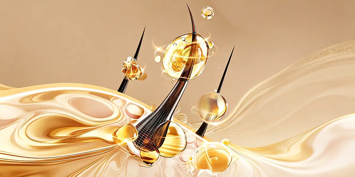 Repair conditioning system for hair fiber care and smoothness