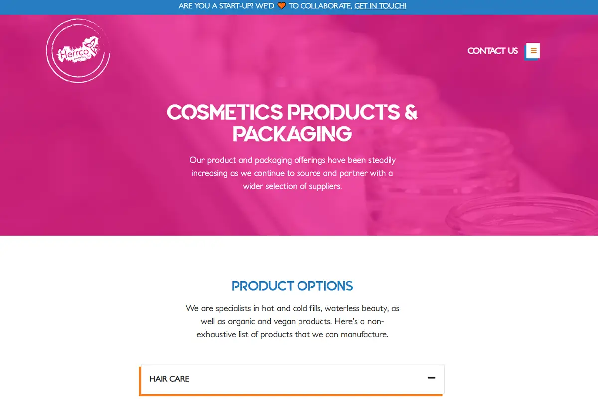 Herrco Cosmetics custom sunscreen and sun care product manufacturing for private label beauty brands