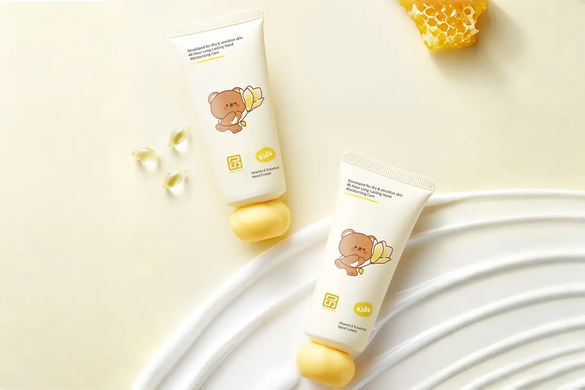 Private label kids hand cream developed for dry and sensitive skin skincare products