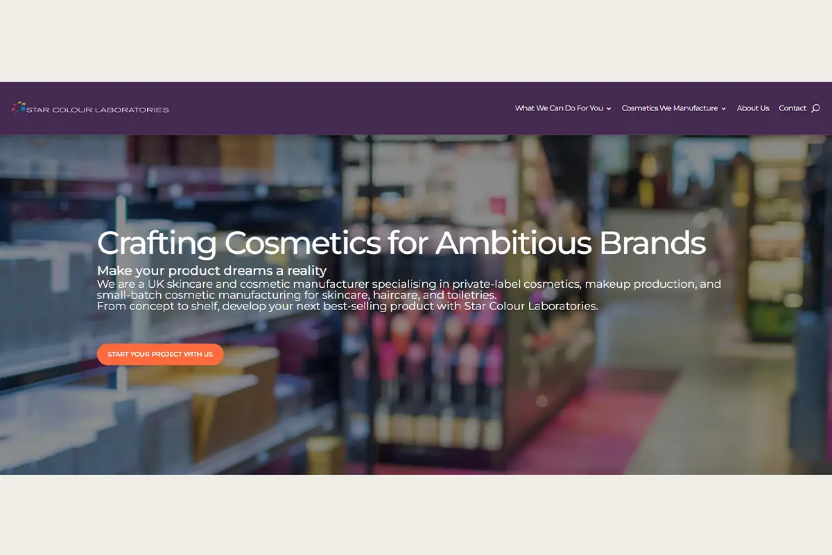 Star Colour Laboratories private label SPF moisturiser mineral sunscreen and sun care manufacturing in the UK