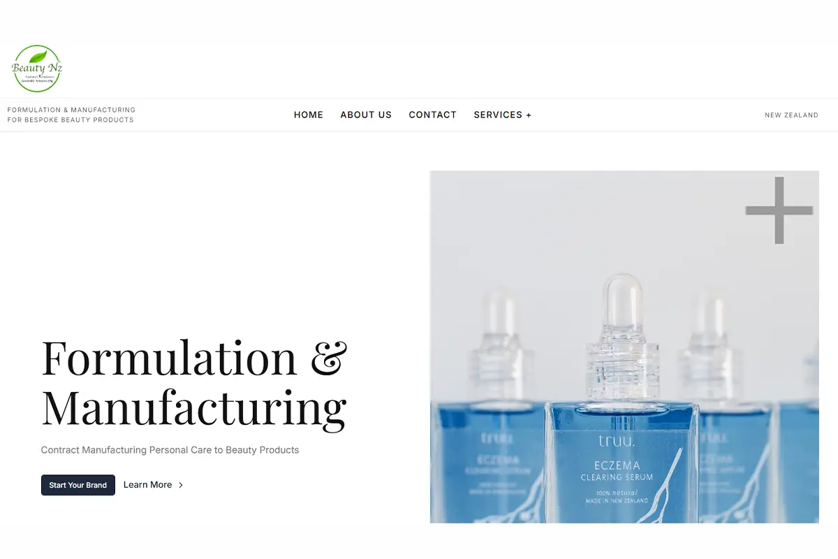 hair care and cosmetics manufacturing
Beauty NZ official website presenting skincare, sun care,