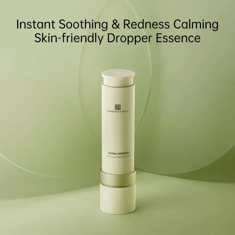 Private label sensitive skin repair serum for instant soothing redness calming and barrier support