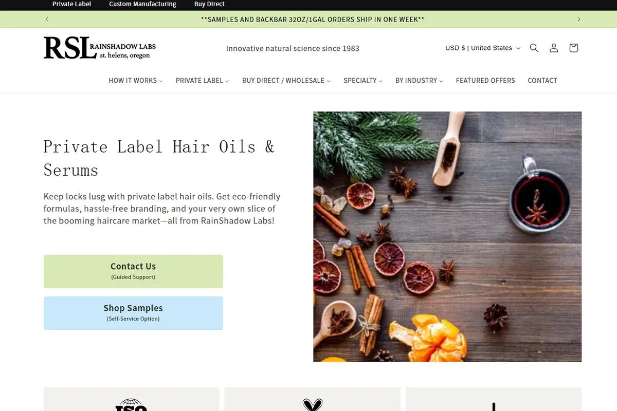 RainShadow Labs private label hair growth oils and serum collection