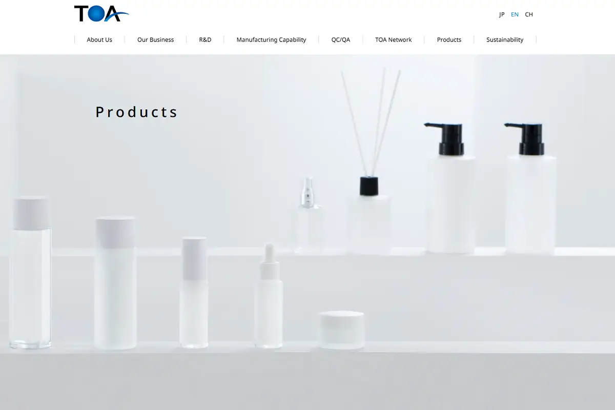 TOA Japan OEM and ODM hair care product range including shampoo, conditioner, treatment and styling products