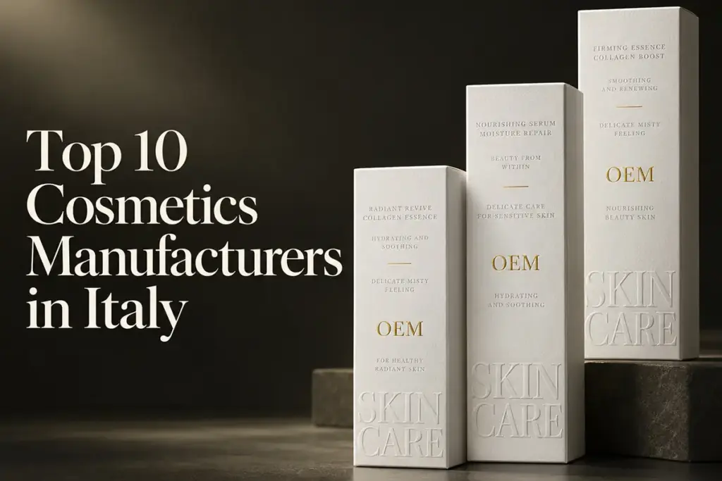 Top 10 private label cosmetics manufacturers in Italy for makeup, skincare and beauty brands
