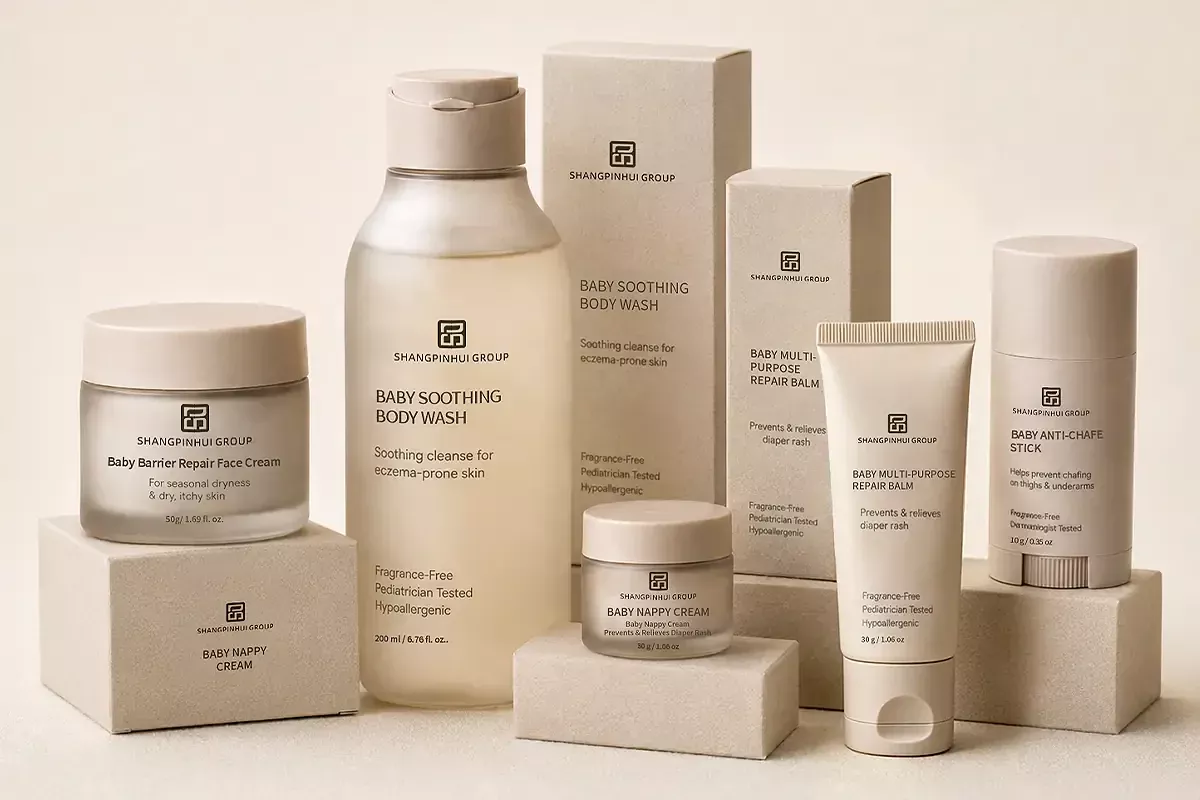Private Label Baby Barrier Care and Protective Cream Set