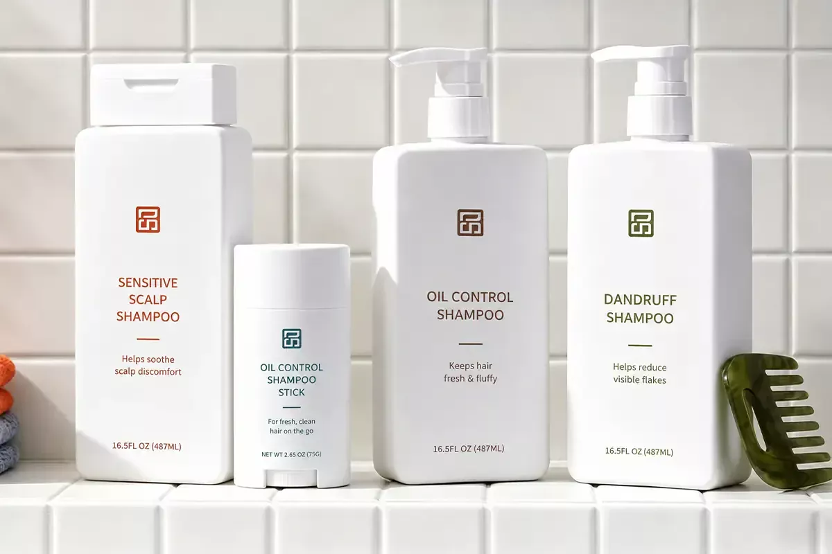 Private label shampoo and scalp cleansing products for sensitive scalp, oil control, dandruff care, and custom hair care OEM projects.